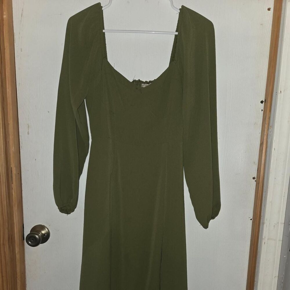 Forever-21 Women's Green and Khaki Going-out-dresses